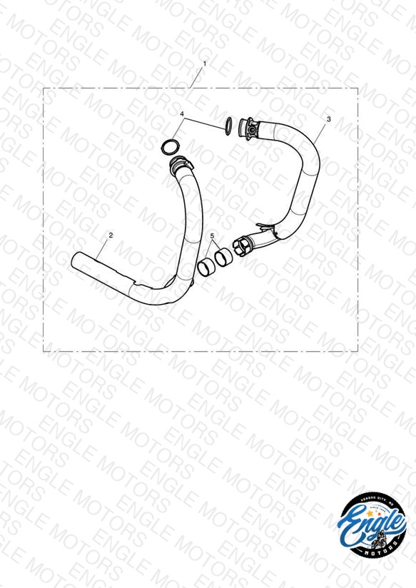 Exhaust Header Pair, Black