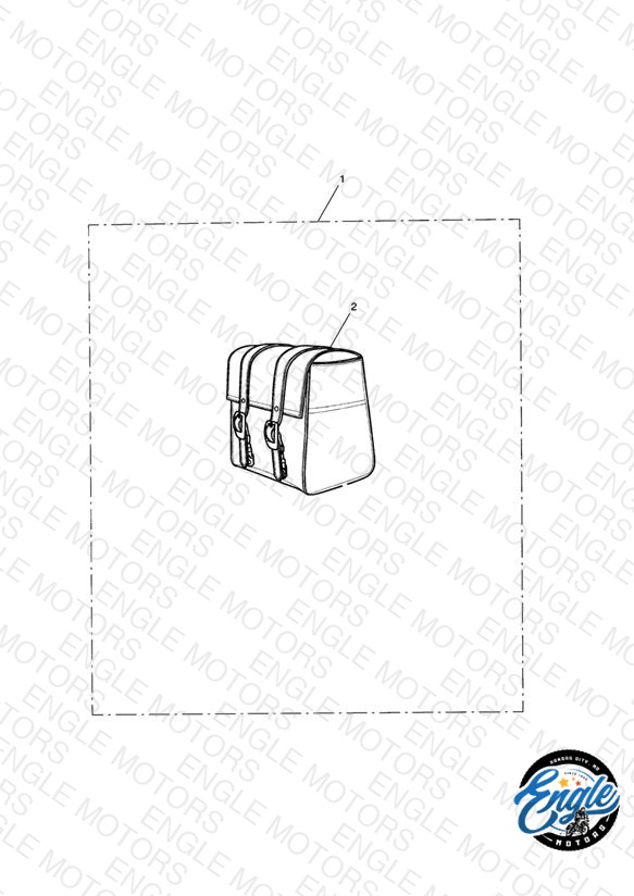 Leather Passenger Backrest Bag, Large