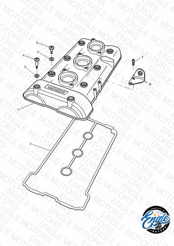 Cam Cover 885cc Engine