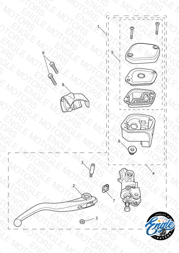 Front Brake M/Cyl Assy