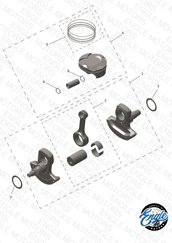 Crankshaft, Connecting Rods & Pistons