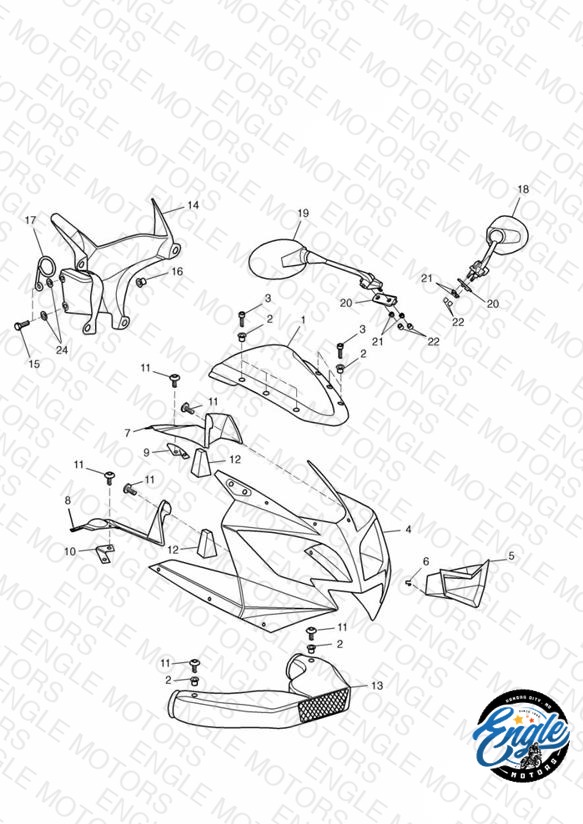 Bodywork - Cockpit and Mirrors