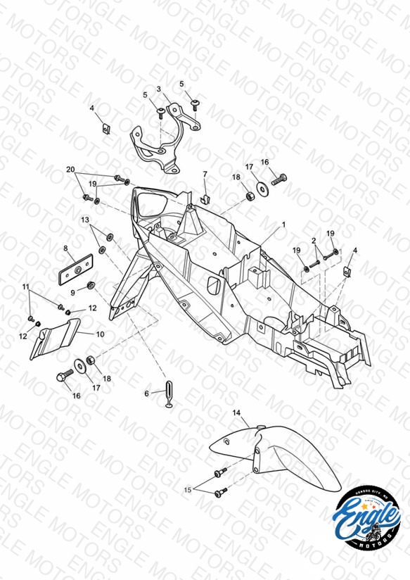 Mudguards/Chainguard/Battery Box