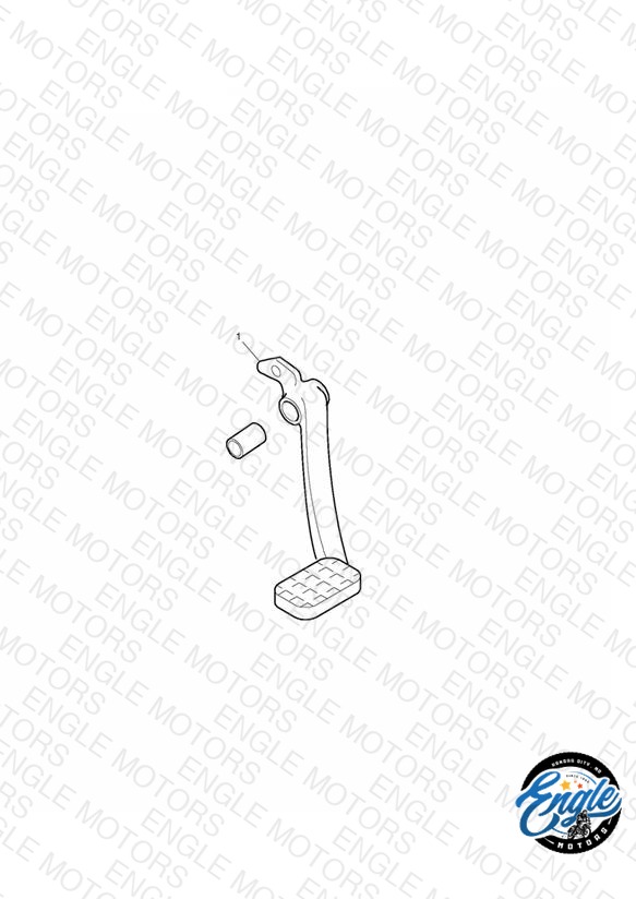 Brake Pedal Kit, Chrome