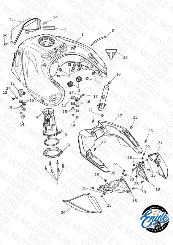 Fuel Tank, Fuel Pump & Fittings
