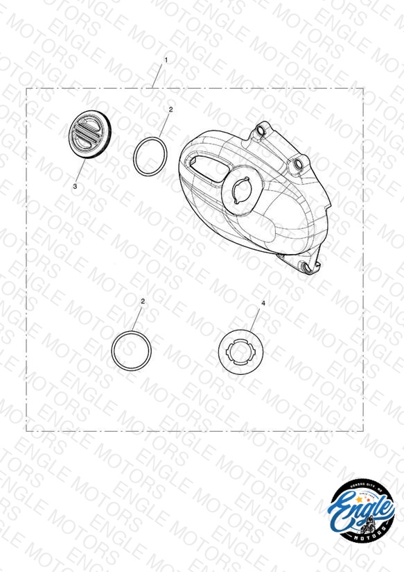 Sprocket Cover, Chrome