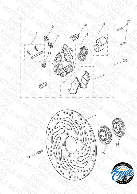 Front Brake Caliper & Disc