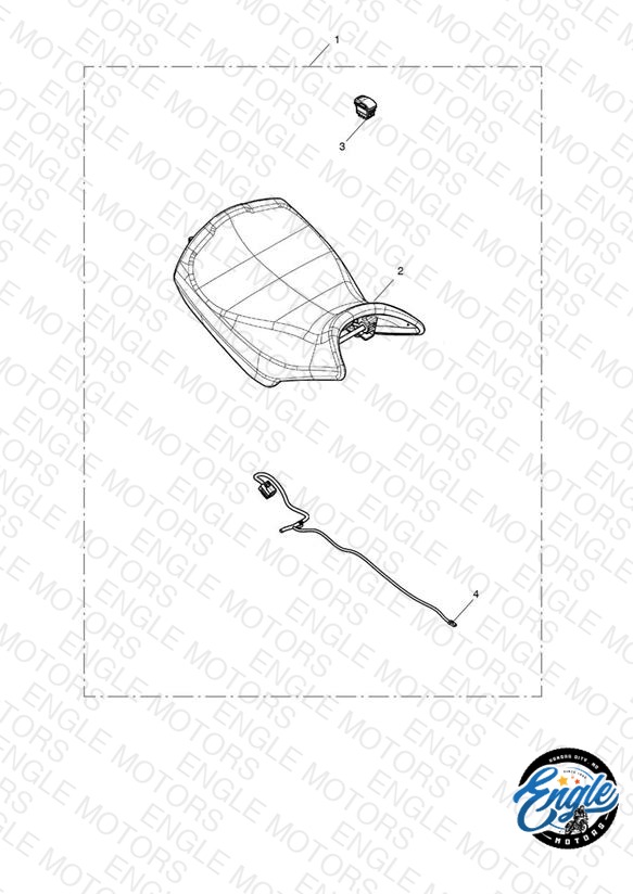 Rider Seat, Heated Kit, Low