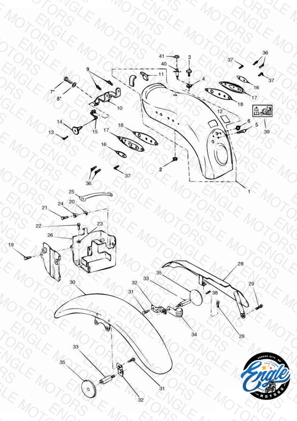 Mudguards/Chainguard/Battery Box