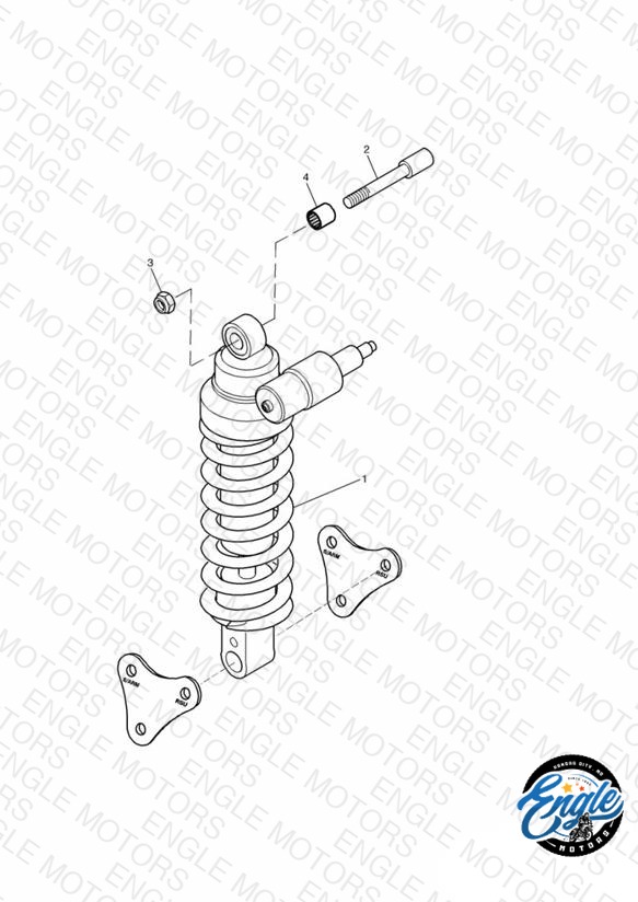 Rear Suspension Unit Double sided swingarm  » 161317