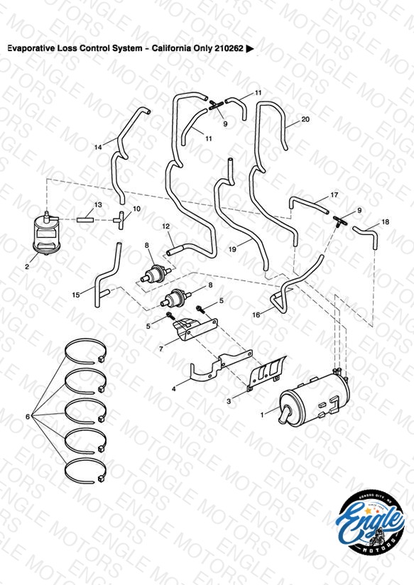 Evaporative Loss Control System - California Only 210262 >