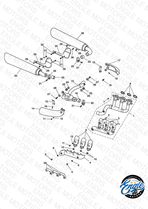 Exhaust System - Rocket III Roadster only