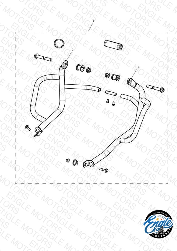 Dresser Bar Kit, Cage, Stainless Steel