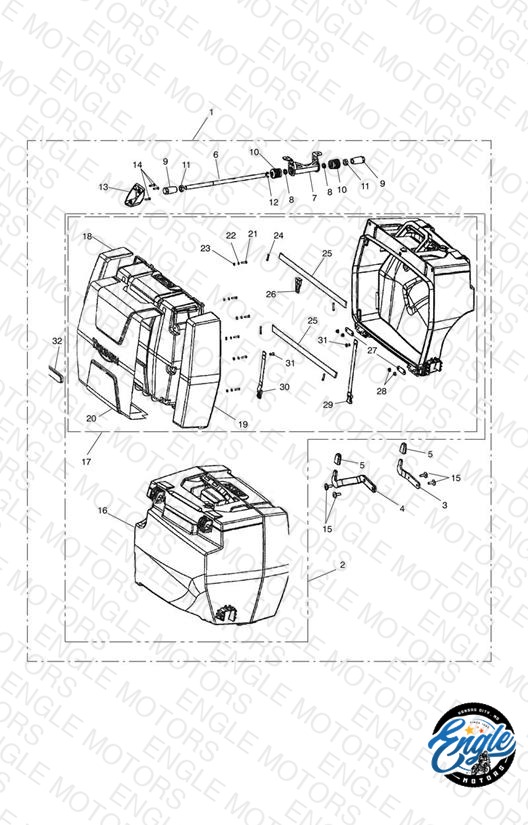 2 Box Pannier Kit, Touring, US