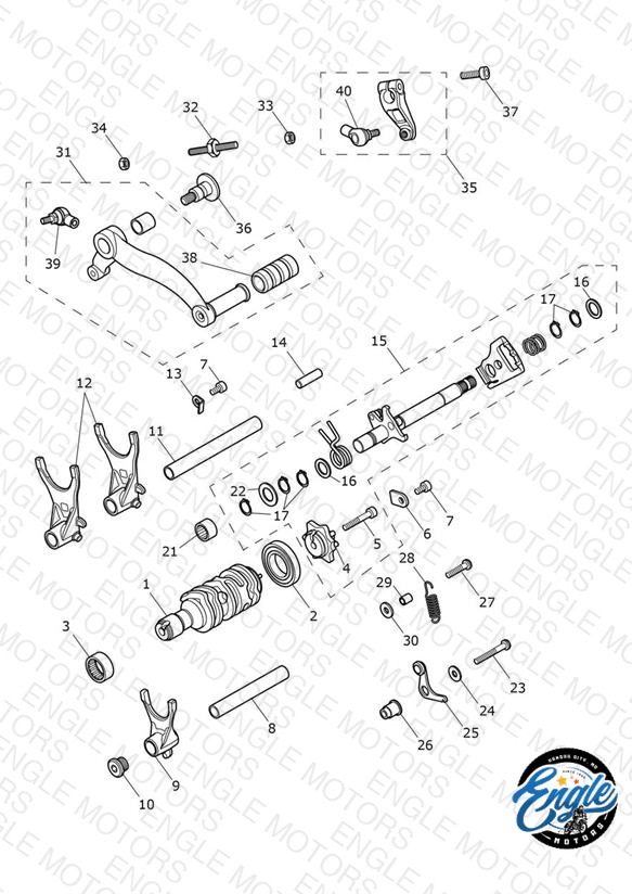Gear Selectors & Pedal
