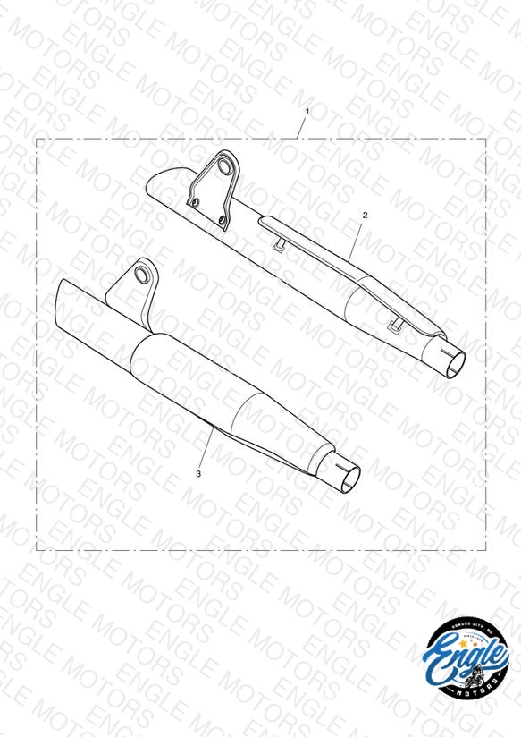 Silencers, Short, Chrome, Pair