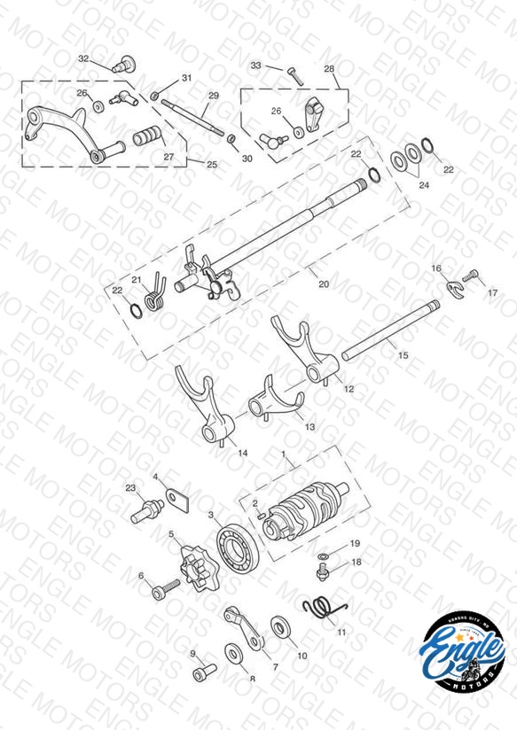 Gear Selectors & Pedal