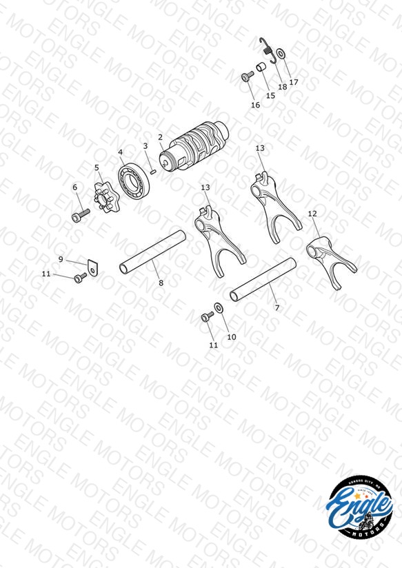 Gear Selector Drum