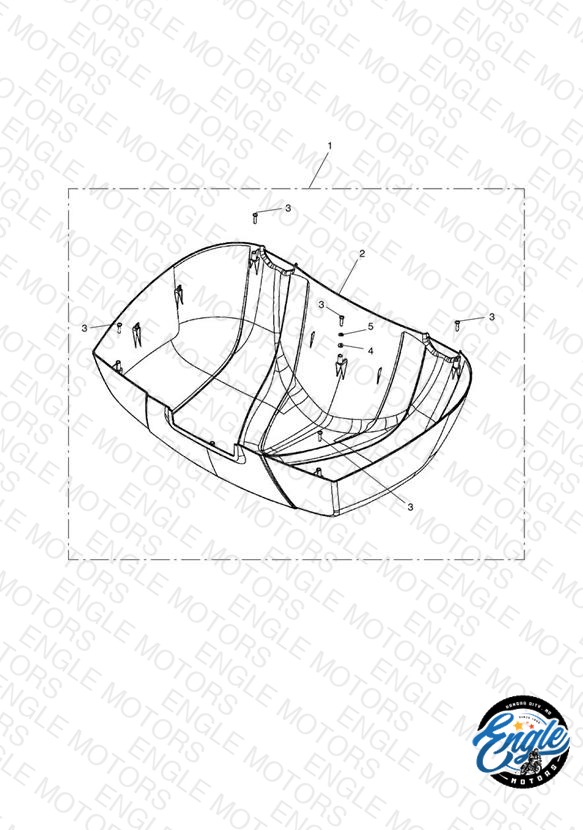 Lid Cover Kit, Top Box, Colour