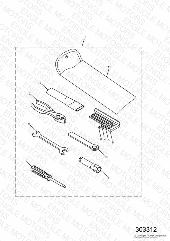 Tool Kit Double sided swingarm » 161317