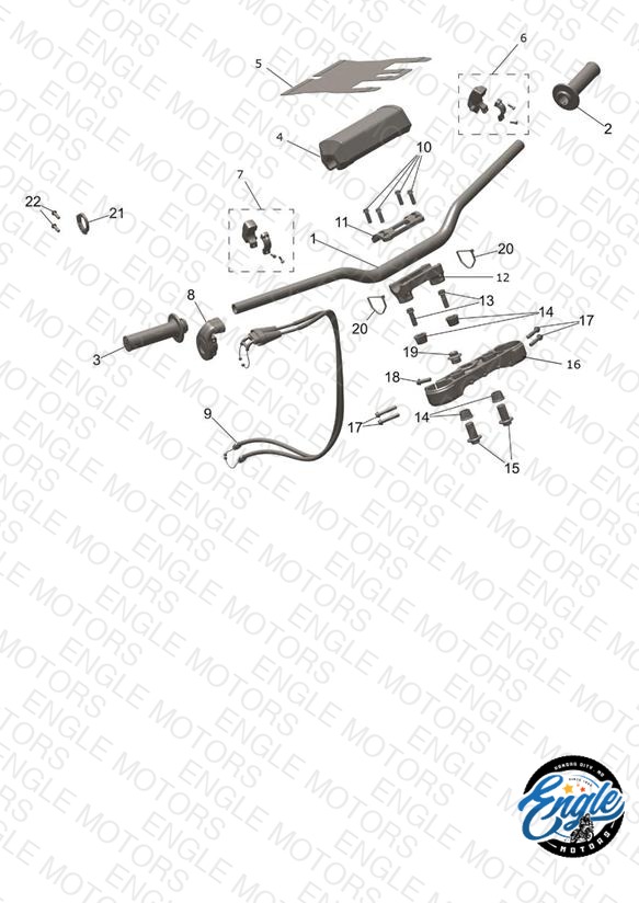 Handlebars, Upper Yoke & Mirrors