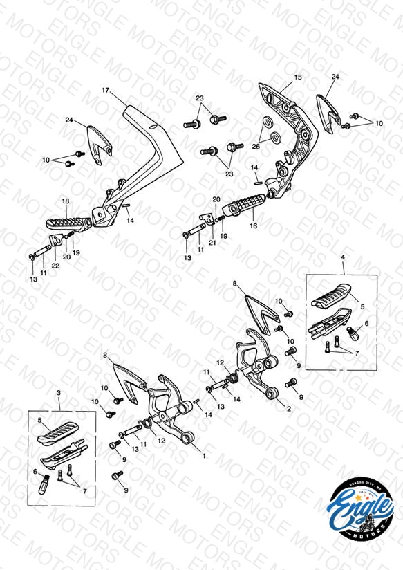 Footrests & Mountings
