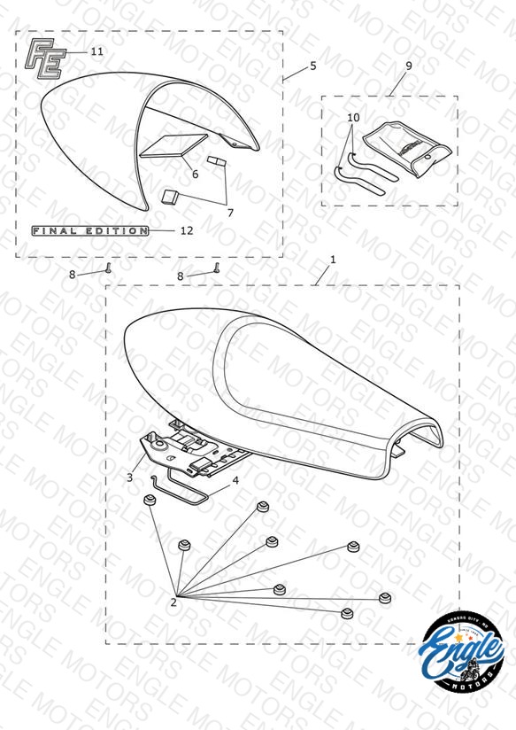 Seat Assembly & Toolkit - Comp Green/Slv Ice 'Final Edition'