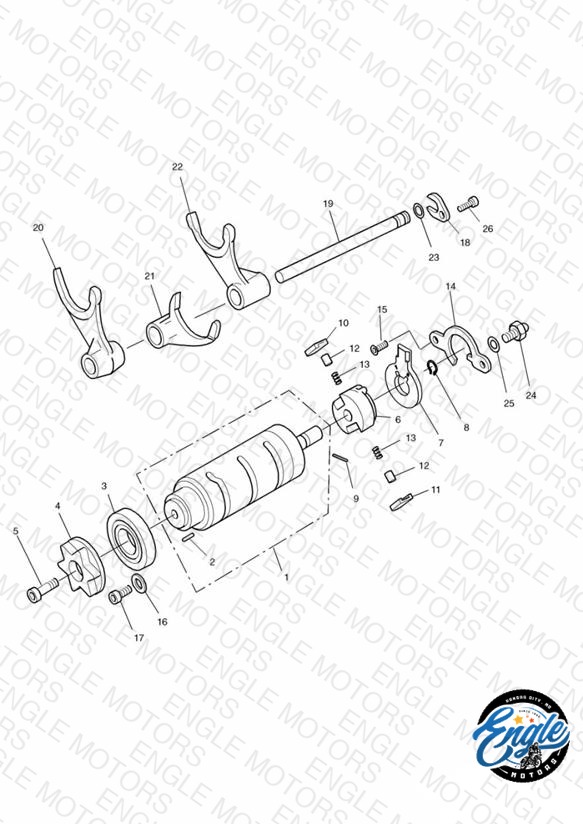 Gear Selector Drum