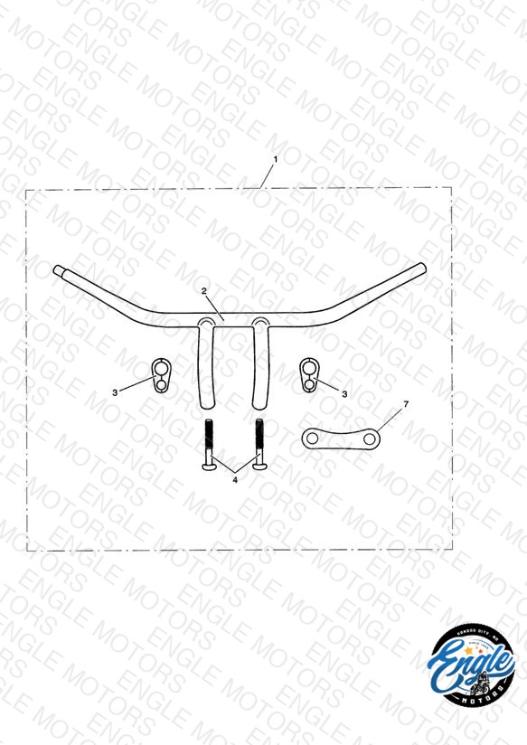 Handlebar, T, Chrome, Kit