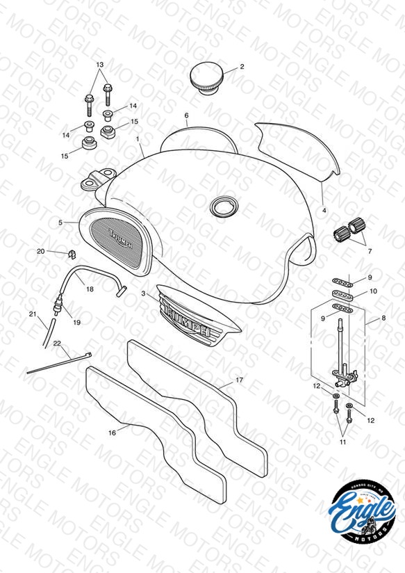 Fuel Tank & Fittings-Bonneville T100 317247>
