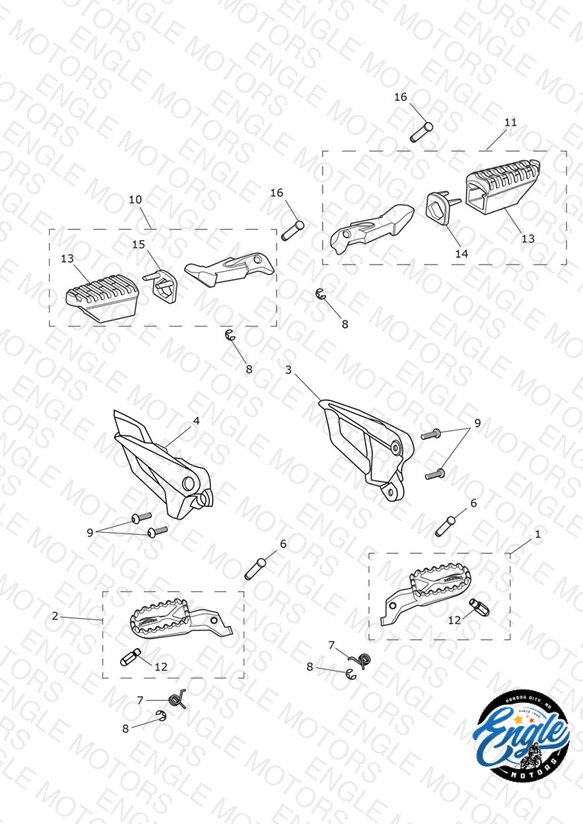 Footrests & Mountings