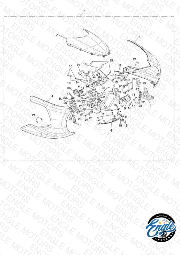 Front Fairing Kit, Painted -                  749070 >