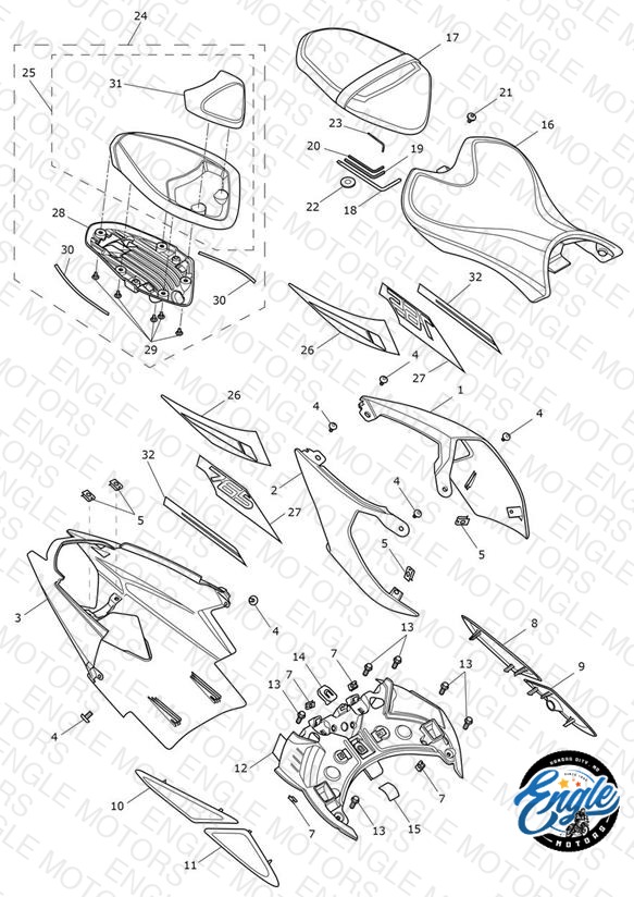 Rear Bodywork & Seat