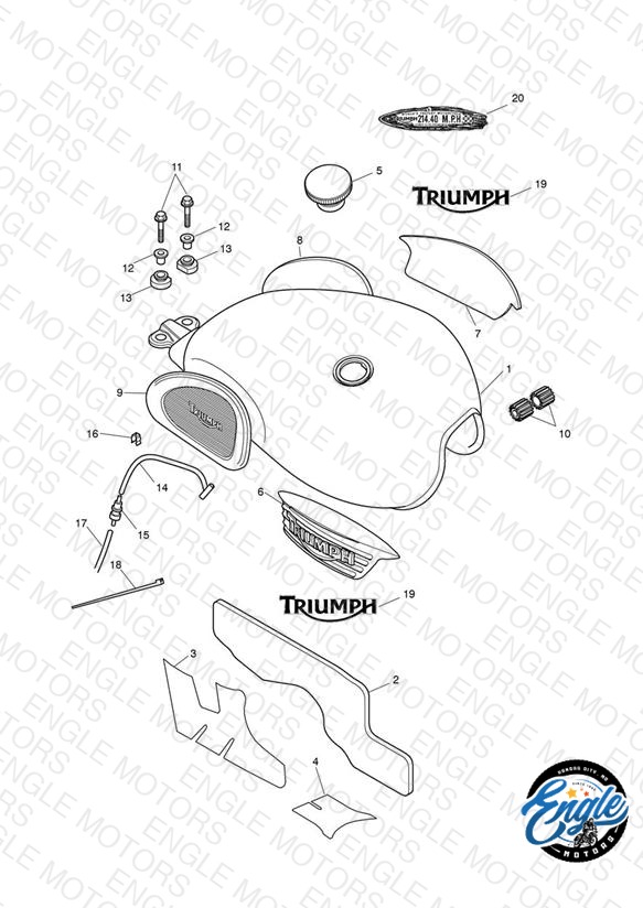 Fuel Tank & Fittings - N/A Steve McQueen Edition