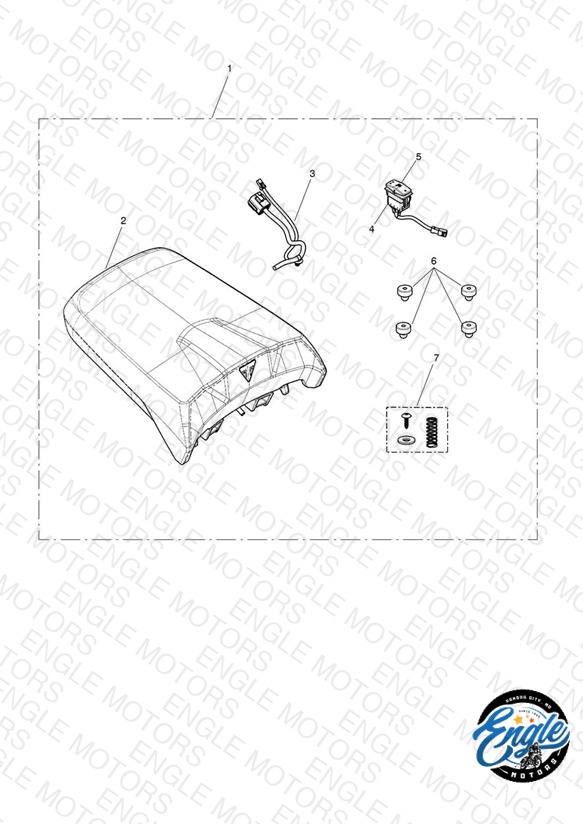 Pillion Seat, Heated Kit