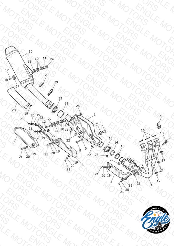Exhaust System - JP Only - 636954 >