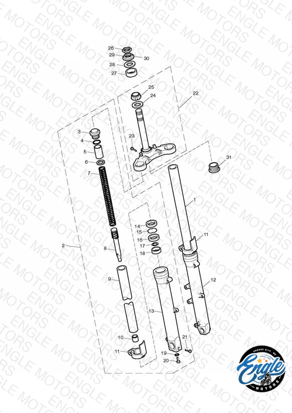 Front Forks & Lower Yoke