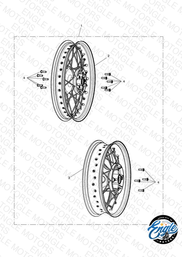 Wheels Kit, Black - > 829121