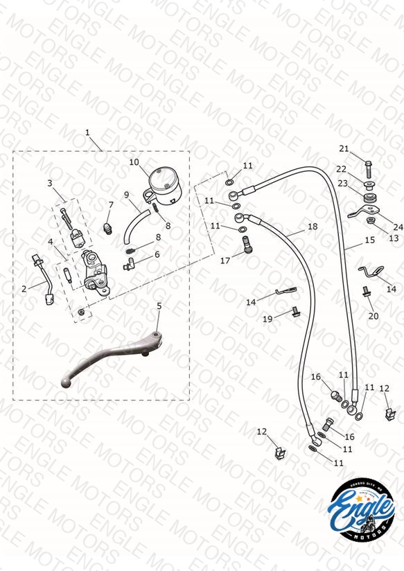 Front Brake Master Cylinder & Hoses - Daytona 675R Only