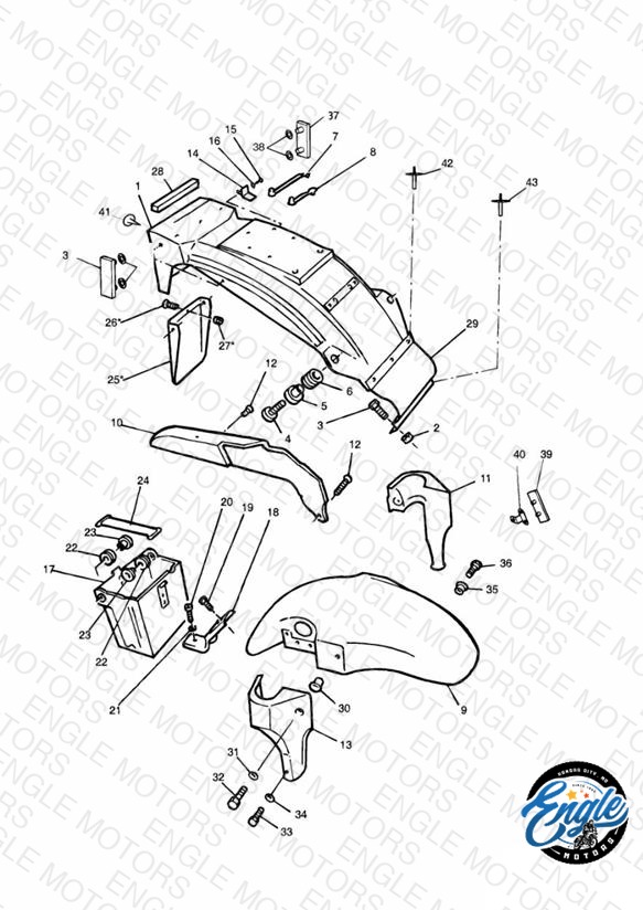 Mudguards/Chainguard/Battery Box