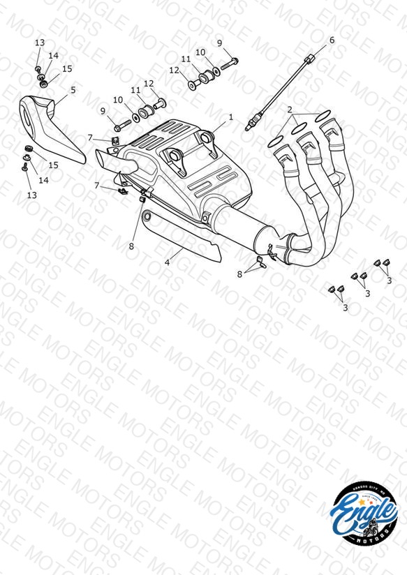 Exhaust System - Triple Tribute Only