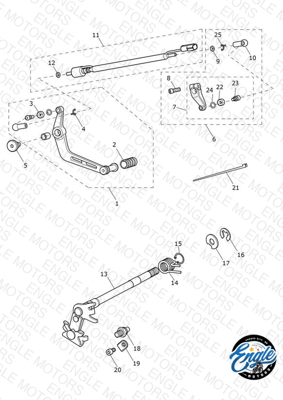 Gear Change Mechanism - Street Triple Rx Only