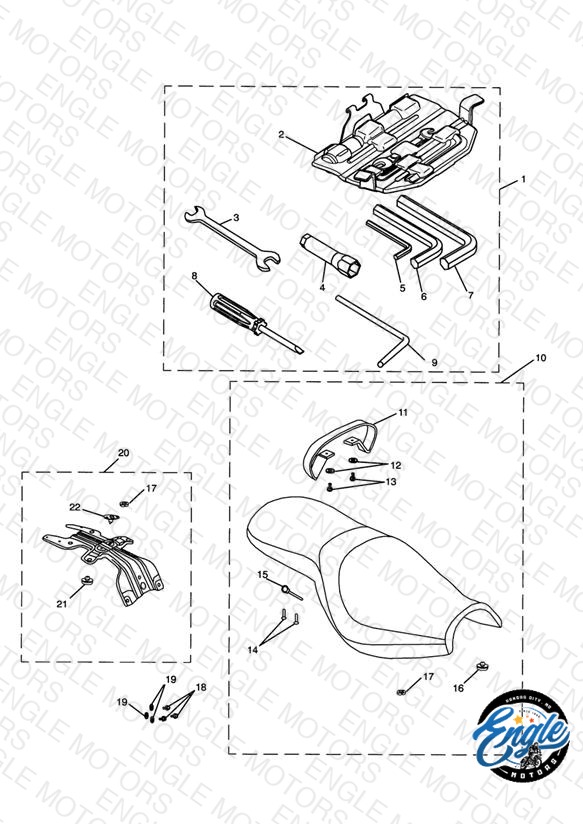 Tool Kit & Seat - Rocket III Classic (incl. Special Edition)