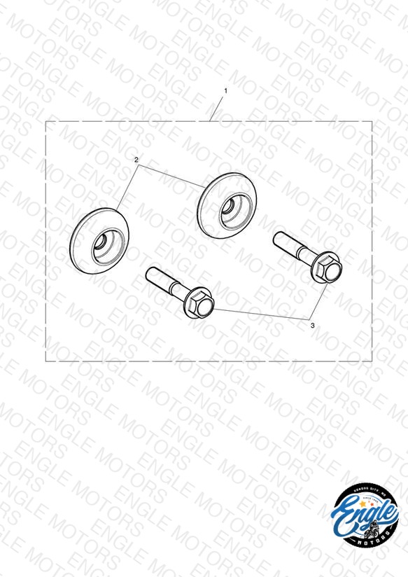 Rear Footrest Finisher Kit