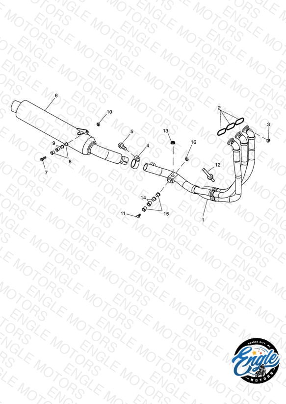Exhaust System Single sided swingarm 161318 »