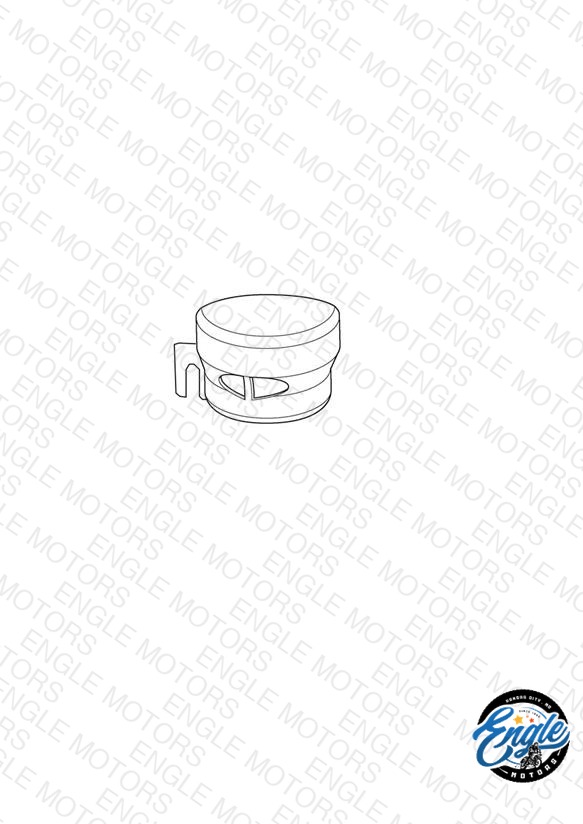 Brake Reservoir Cover, Rear, Chrome