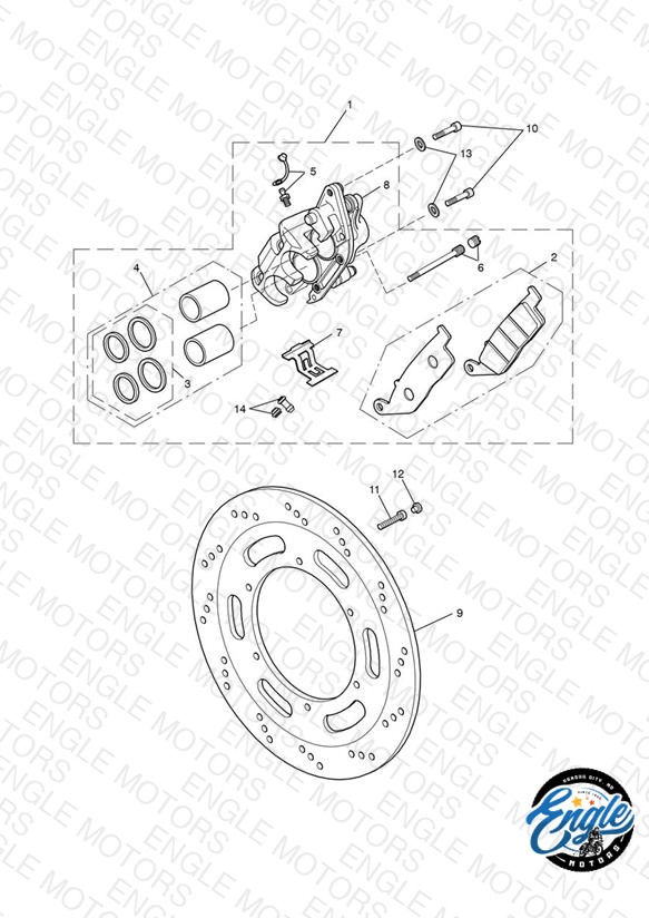 Front Brake Caliper & Discs