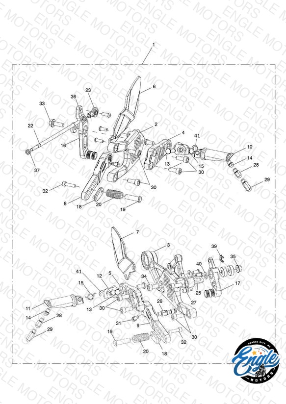 Rear Sets, Adj, Std