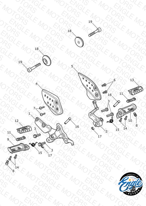 Foot Controls - Single Seat Version