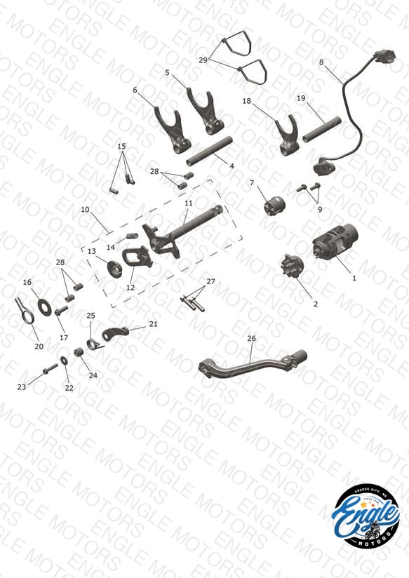 Gear Selectors & Pedal